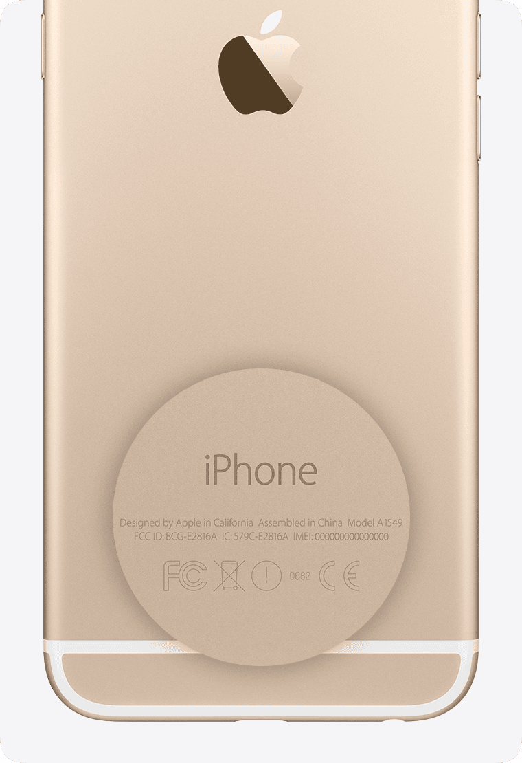 IMEI на задней панели