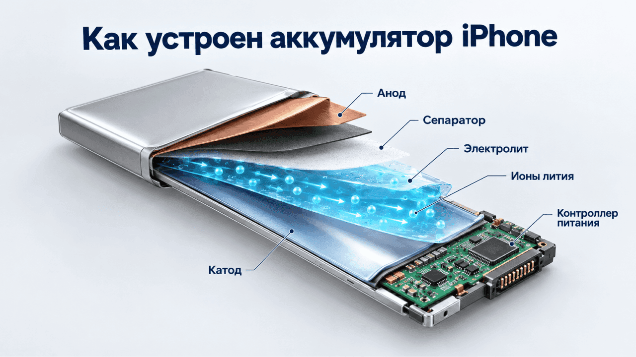 из чего состоит батарея iphone
