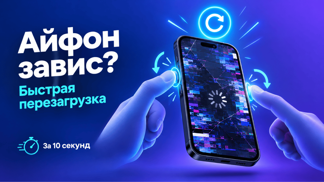 Как перезагрузить айфон, если он завис: быстрый способ