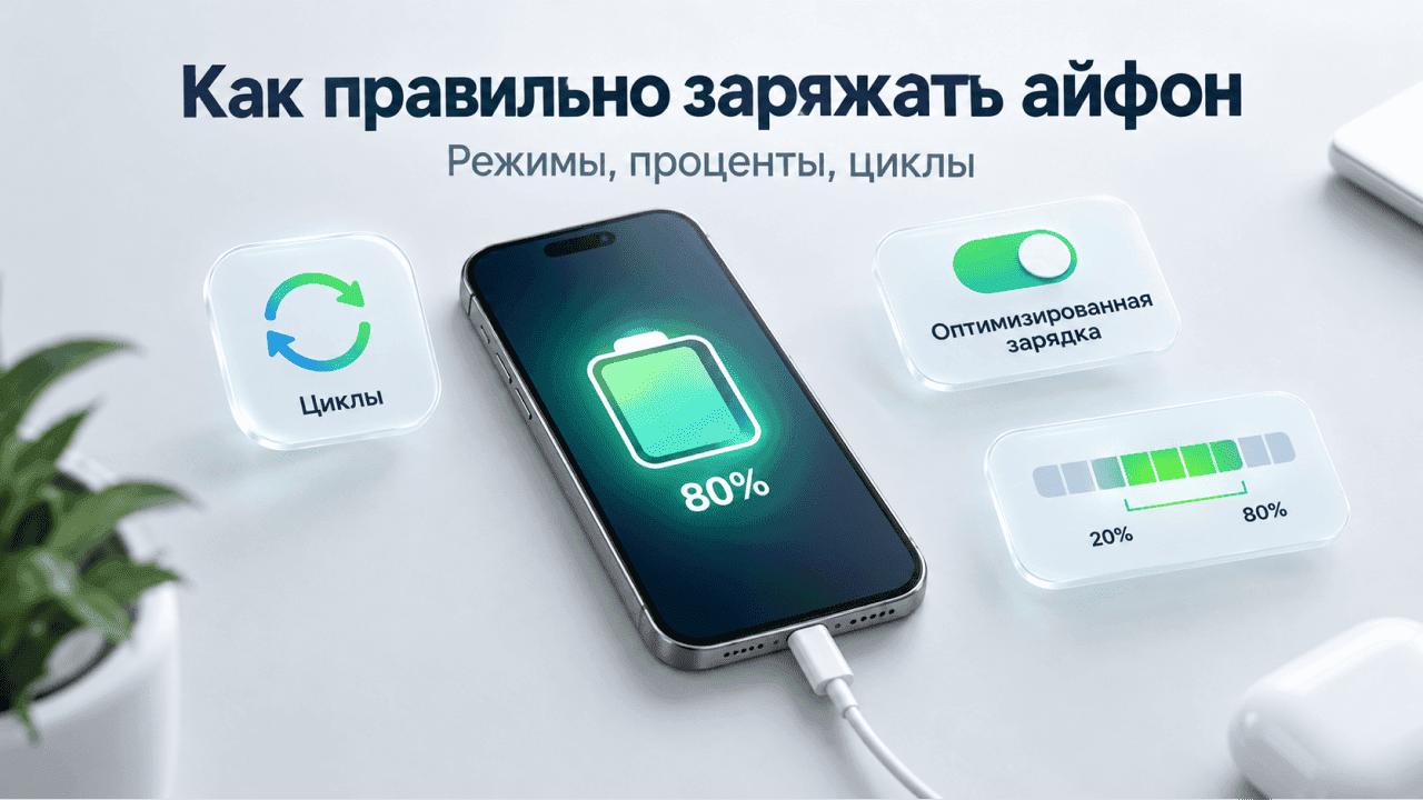 Как правильно заряжать айфон: режимы, проценты, циклы